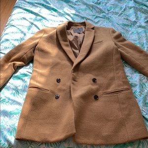 Banana Republic Camel Wool Blazer Coat